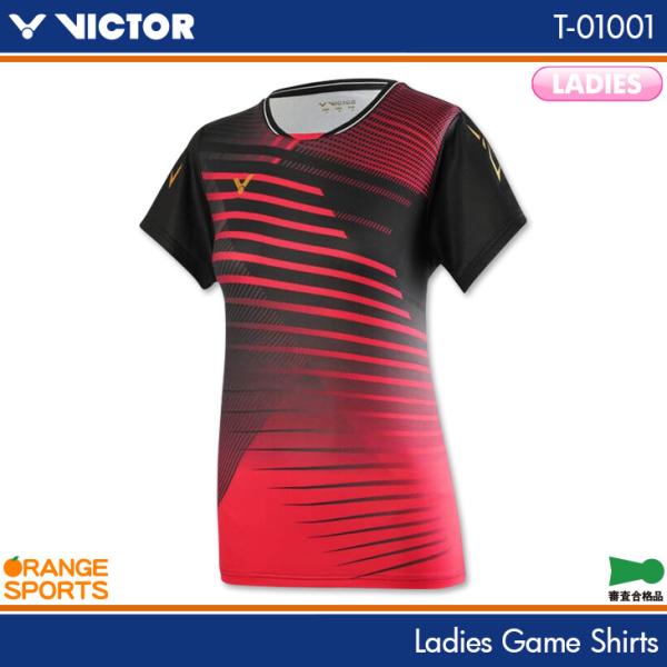ビクター バドミントン ゲームシャツ T-01001 レディース 女性用 ゲームウェア ユニフォーム...