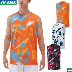 ヨネックス バドミントン ゲームシャツ(ノースリーブ) 10570 メンズ 男性用 ゲームウェア ユニフォーム テニス ソフトテニス｜orangesports