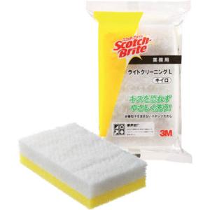 3M スコッチ・ブライト ライトクリーニングたわしL イエロー 140X83mm ( L/CL L YEL ) スリーエム ジャパン(株)コマーシャルケア販売部｜orangetool