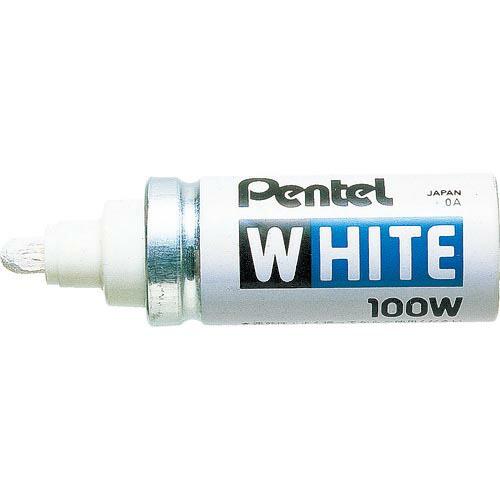 ペンテル ホワイト太字(工業用マーカー) ( X100-WD ) ぺんてる(株)