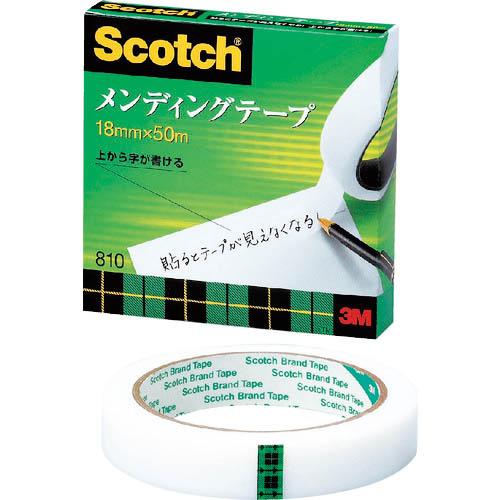 3M メンディングテープ 18mmX50m 巻芯径76mm ( 810-3-18 ) スリーエム ジ...