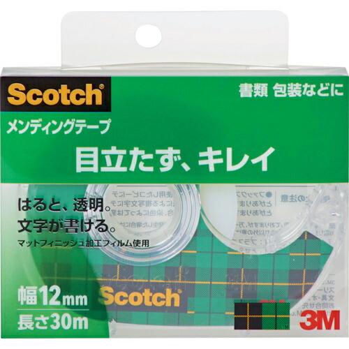 3M メンディングテープディスペンサー付 12mmX30m 巻芯径25mm ( 810-1-12D ...