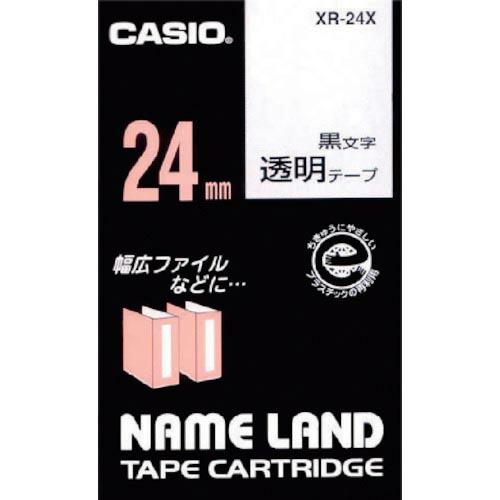 カシオ 【純正】 ネームランド用テープカートリッジ 粘着タイプ 24mm ( XR-24X  (トウ...