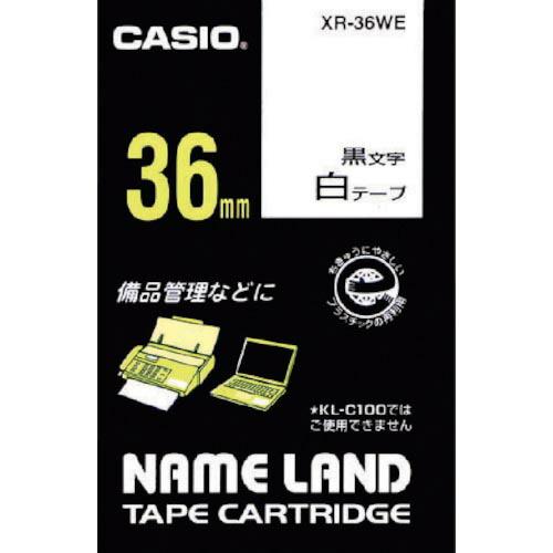 カシオ 【純正】 ネームランド用テープカートリッジ 粘着タイプ 36mm ( XR-36WE(シロニ...