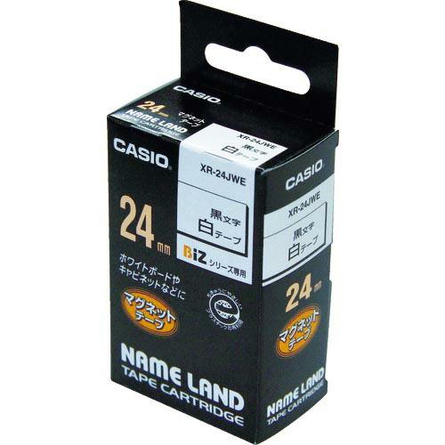 カシオ 【純正】 ネームランド用テープカートリッジ(マグネット付)24mm 白テープ/黒文字 ( X...