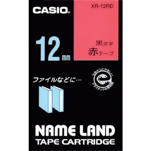 カシオ 【純正】 ネームランド用テープカートリッジ 粘着タイプ 12mm ( XR-12RD  (ア...
