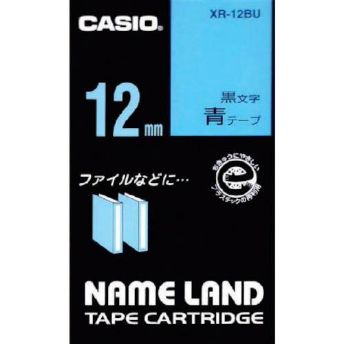 カシオ 【純正】 ネームランド用テープカートリッジ 粘着タイプ 12mm ( XR-12BU  (ア...