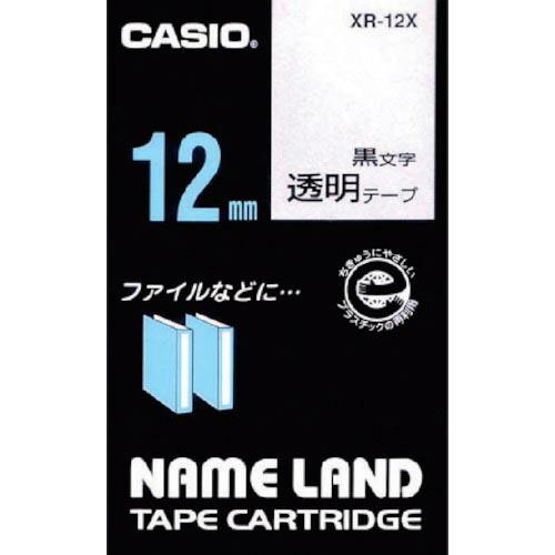 カシオ 【純正】 ネームランド用テープカートリッジ 粘着タイプ 12mm ( XR-12X  (トウ...