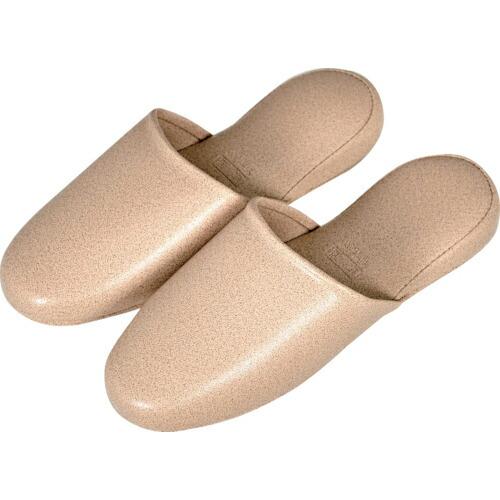 TRUSCO かぶりプラットスリッパ ベージュ ( V-2002 ) トラスコ中山(株)