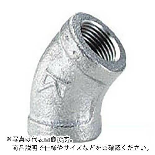 ステンレスSUS304(SCS13A) ネジ込継手 45°エルボ 8A (1/4B)