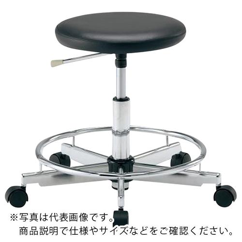 AS カラフルラウンドチェアLRC-BKR ( 2-672-01 )