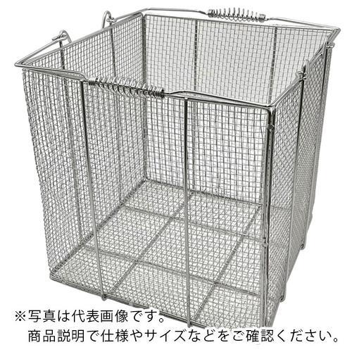 AS ステンレス角型洗浄カゴ大300 ( 1-3451-04 )
