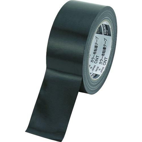 【SALE価格】TRUSCO カラー布粘着テープ 幅50mm長さ25m ブラック ( CNT-502...