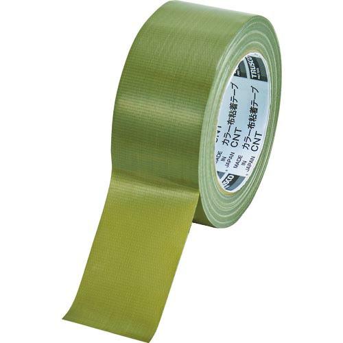 TRUSCO カラー布粘着テープ 幅50mm長さ25m オリーブドラブ ( CNT-5025-OD ...