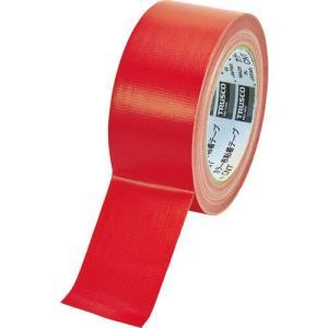 TRUSCO カラー布粘着テープ 幅50mm長さ25m レッド ( CNT-5025-R )｜orangetool