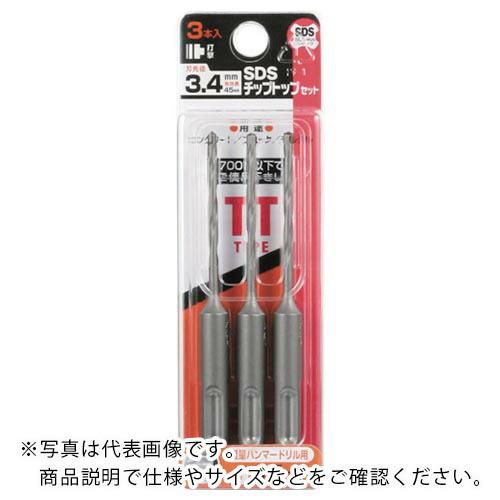 UNIKA チップトップドリルセット 3.5mm 3本セット(160L) ( DP3-T35L ) ...