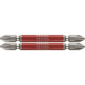 VESSEL 剛彩ビット 2本組 (両頭) +2×82mm ( GS142082 )｜orangetool