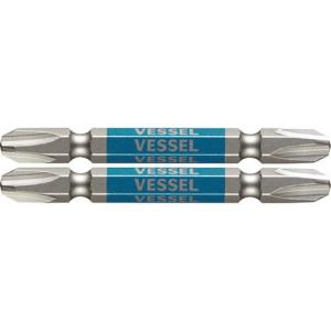 VESSEL 剛彩ビット 2本組 (両頭) +3×65mm ( GS143065 )｜orangetool