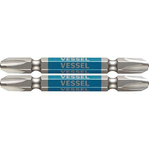 VESSEL 剛彩ビット 2本組 (両頭) +3×65mm ( GS143065 )