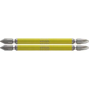 VESSEL 剛彩ビット 2本組 (両頭コンビ) +1/+2×110mm ( GS141211 )｜orangetool