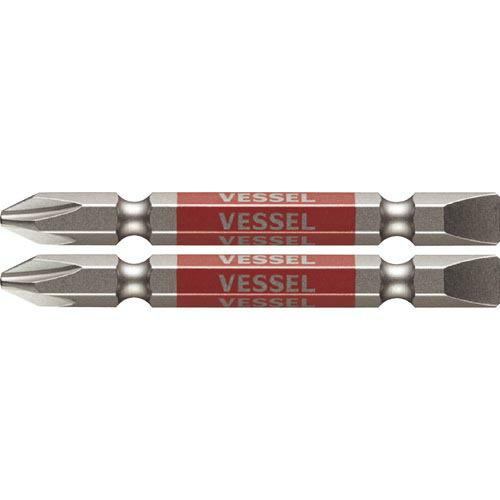 VESSEL 剛彩ビット 2本組 (両頭コンビ) +2/-6×65mm ( GS142665 )