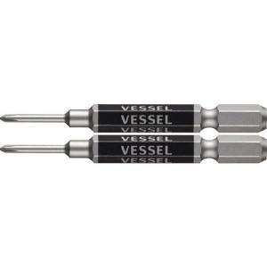 VESSEL 剛彩ビット 精密タイプ 2本組 (片頭) +0×65mm ( GS160065 )｜orangetool