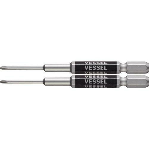 VESSEL 剛彩ビット 精密タイプ 2本組 (片頭) +0×82mm ( GS160082 )