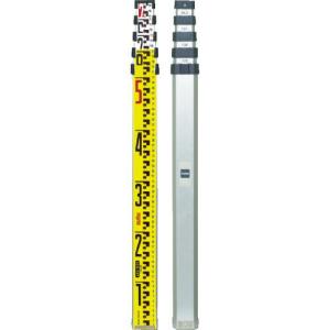 マイゾックス アルミスタッフ サンアルゴーイエロー2m×5段 ALG-25Y ( 221495 ) (株)マイゾックス｜orangetool