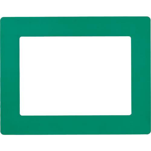 緑十字 路面用区画標識(A4用紙対応タイプ) 緑 YKH-A4G 312×398mm 裏テープ付 (...