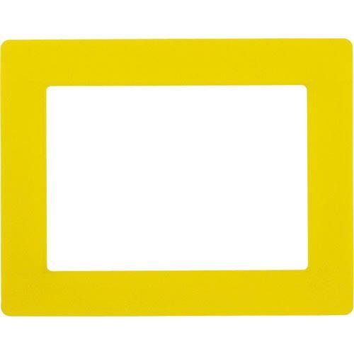 緑十字 路面用区画標識(A4用紙対応タイプ) 黄 YKH-A4Y 312×398mm 裏テープ付 (...