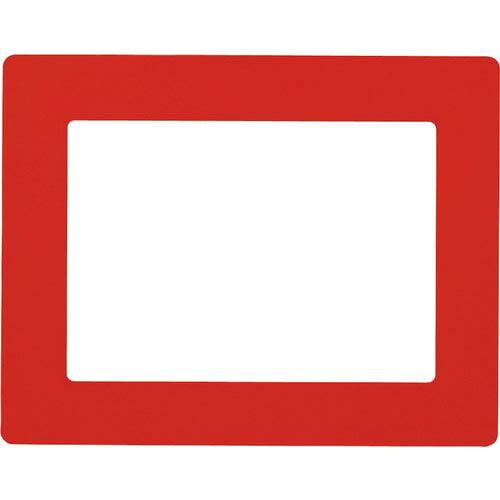 緑十字 路面用区画標識(A4用紙対応タイプ) 赤 YKH-A4R 312×398mm 裏テープ付 (...