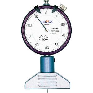 テクロック ダイヤルデプスゲージ 測定範囲0~5mm ( DM-250 ) (株)テクロック｜orangetool