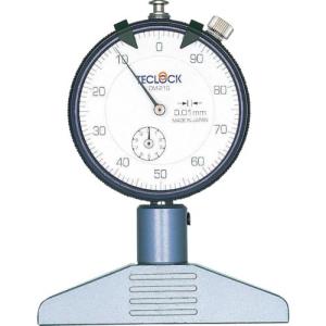 テクロック ダイヤルデプスゲージ 測定範囲0~10mm ( DM-210 ) (株)テクロック｜orangetool