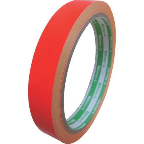 日東エルマテ 蛍光テープ 15mm×5m レッド ( LK-15R ) 日東エルマテリアル(株)