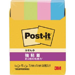 3M ポスト・イット 強粘着 75X14mm 90枚X4パッド 4色混色 ( 560SS-NE ) スリーエム ジャパン(株)文具・オフィス事業部｜orangetool
