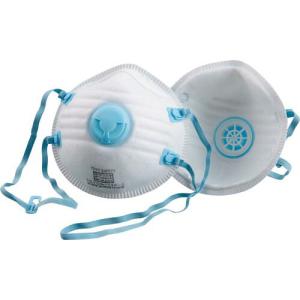 トーヨーセフティ 使い捨て式防じんマスク DS2 排気弁付 頭掛けタイプ (20枚入) ( NO.1732-A ) (株)トーヨーセフティー｜orangetool