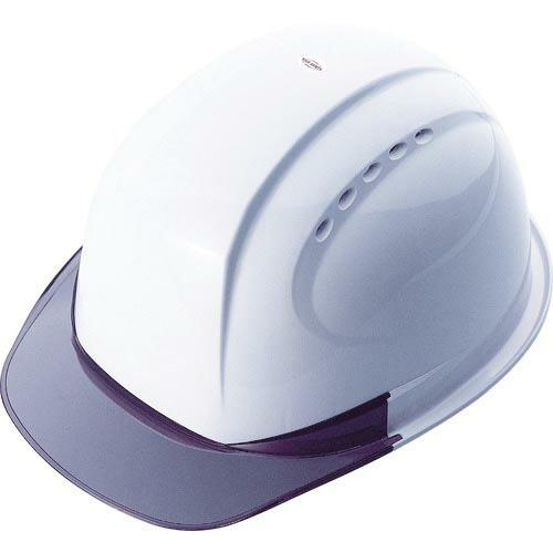 トーヨーセーフティ ひさし透明ヘルメット 白 ( NO.380F-OT-S-WH ) (株)トーヨー...