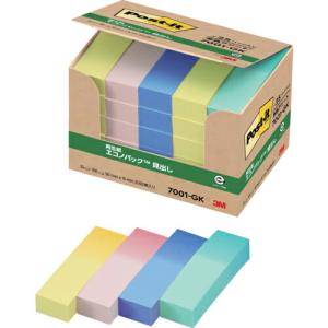 3M ポスト・イット 50X15mm 100枚X25パッド 4色混色 ( 7001-GK ) スリーエム ジャパン(株)文具・オ｜orangetool