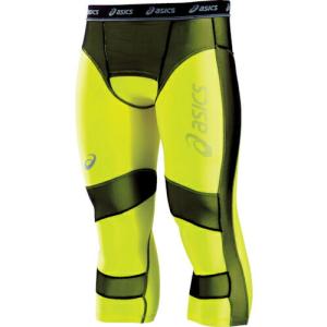 ASICS 【売切廃番】ウィンジョブセミロングタイツ フラッシュイエロー XL ( CH5002.86-XL )｜orangetool
