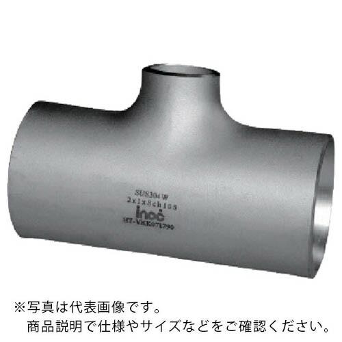 ステンレスSUS304(SCS13A) 突合せ溶接式管継手 異径チーズ 10S 125A×80A (...