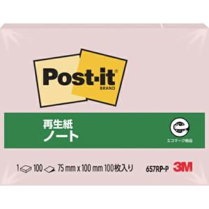 3M ポスト・イット 75X100mm 100枚 ピンク ( 657RP-P ) スリーエム ジャパン(株)文具・オフィス事業部｜orangetool