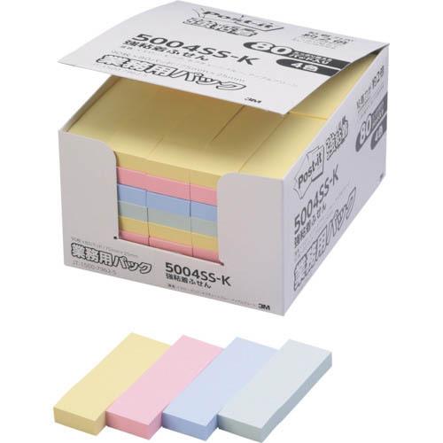 3M ポスト・イット 強粘着 75X25mm 90枚X80パッド(7200枚入) ( 5004SS-...
