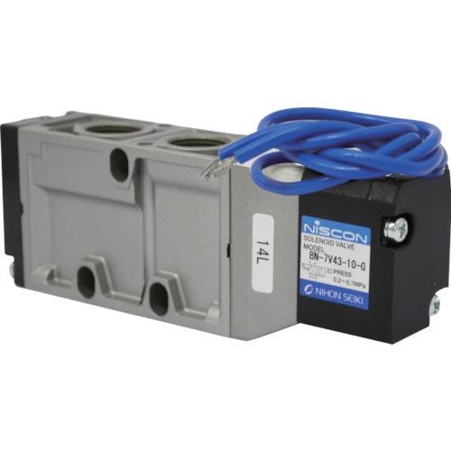 日本精器 4方向電磁弁10AAC200Vグロメット7Vシリーズシングル ( BN-7V43-10-G...