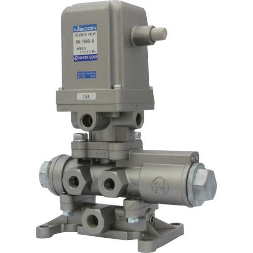 日本精器 4方向電磁弁 8A AC100V 76シリーズ ( BN-764S-8-E100 (1/4...