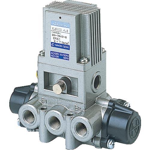 日本精器 4方向電磁弁8AAC100V7Mシリーズシングル ( BN-7M43-8-E100 (1/...