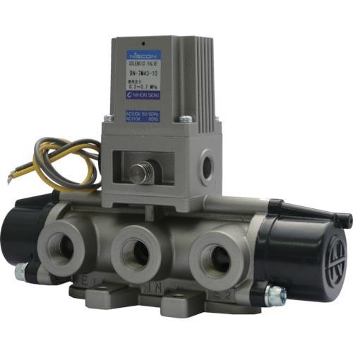 日本精器 4方向電磁弁10AAC100V7Mシリーズシングル ( BN-7M43-10-E100 (...