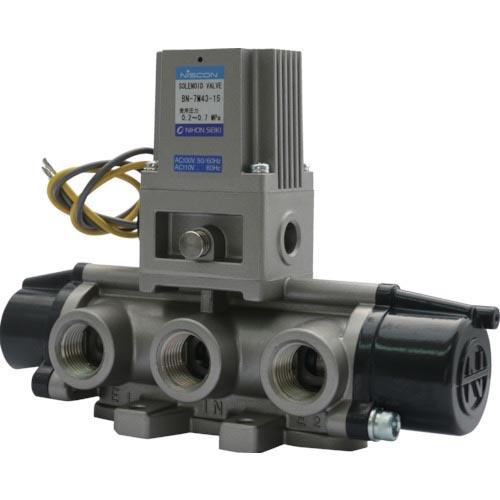 日本精器 4方向電磁弁15AAC100V7Mシリーズシングル ( BN-7M43-15-E100 (...