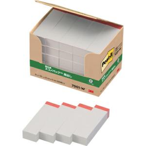 3M ポスト・イット 50X15mm 100枚X25パッド ホワイト ( 7001-W ) スリーエム ジャパン(株)文具・オ (メーカー取寄)｜orangetool