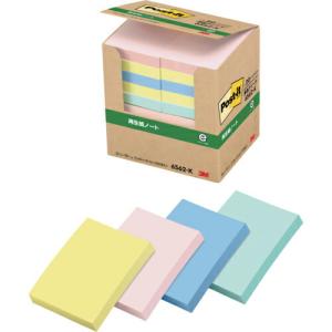 3M ポスト・イット 75X50mm 100枚X20パッド 4色混色  ( 6562-K )｜orangetool