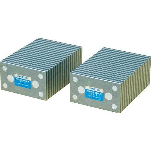 KANETEC 角形チャックブロック 磁気誘導タイプ 1組2個入り ( KT-1 ) カネテック(株...